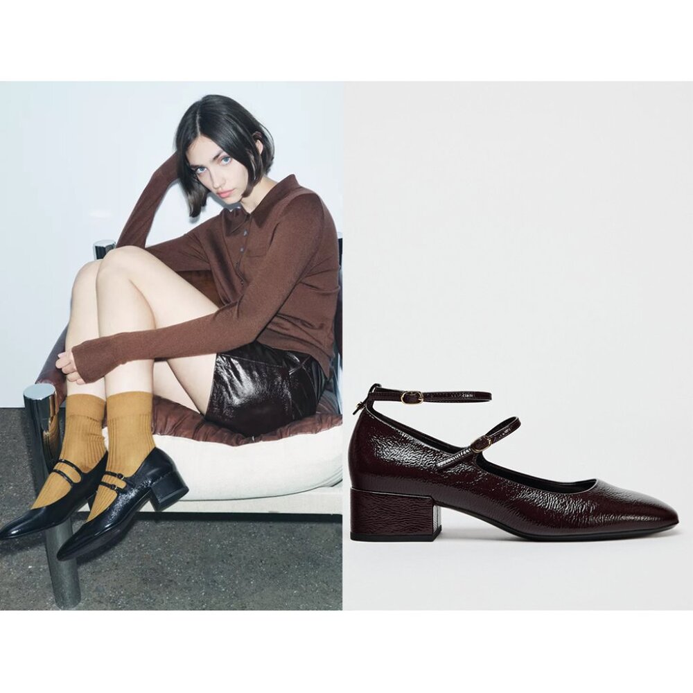 NEW ZARA double strap heeled shoes 1238 size 6.5